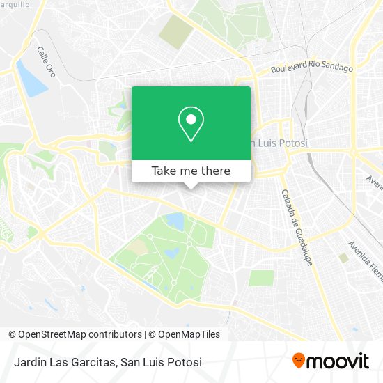 Jardin Las Garcitas map
