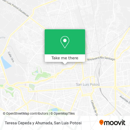 Teresa Cepeda y Ahumada map