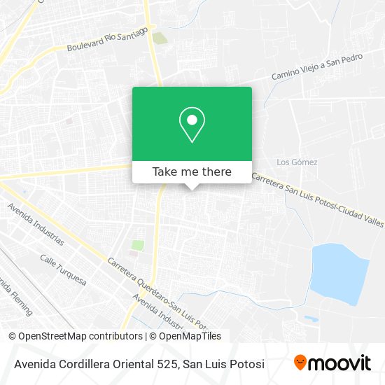 Avenida Cordillera Oriental 525 map