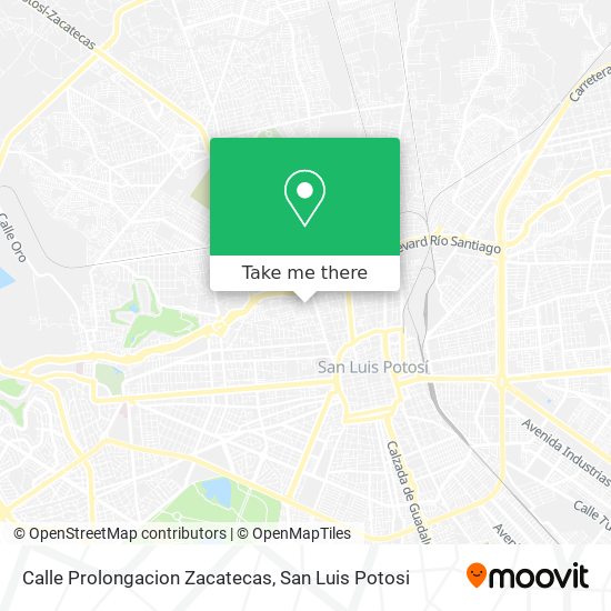 Mapa de Calle Prolongacion Zacatecas