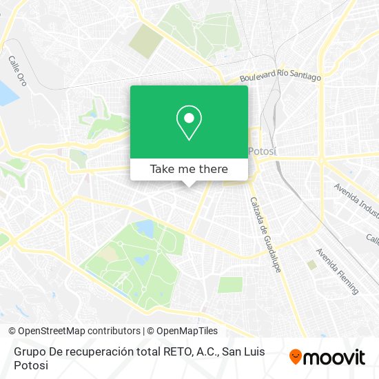 Grupo De recuperación total RETO, A.C. map