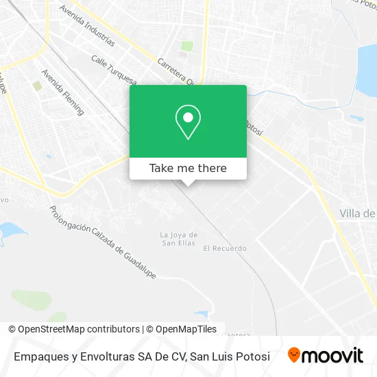Mapa de Empaques y Envolturas SA De CV