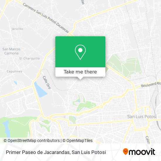 Primer Paseo de Jacarandas map