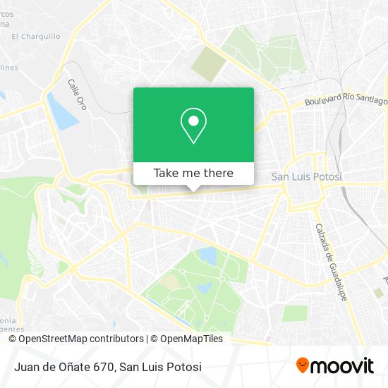 Juan de Oñate 670 map