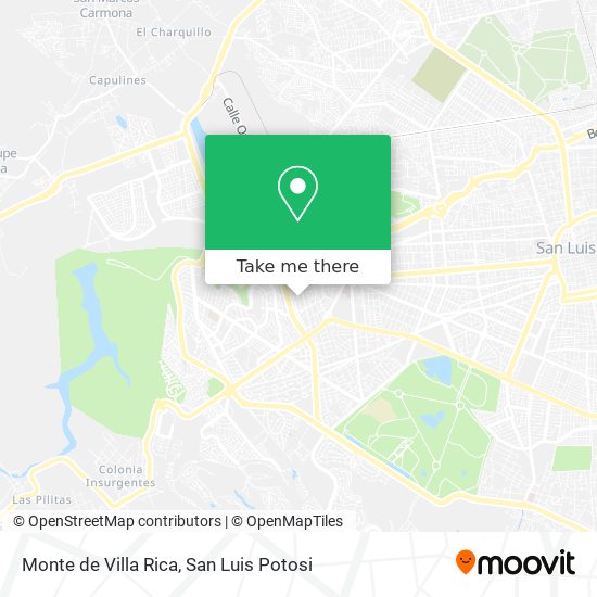 Monte de Villa Rica map