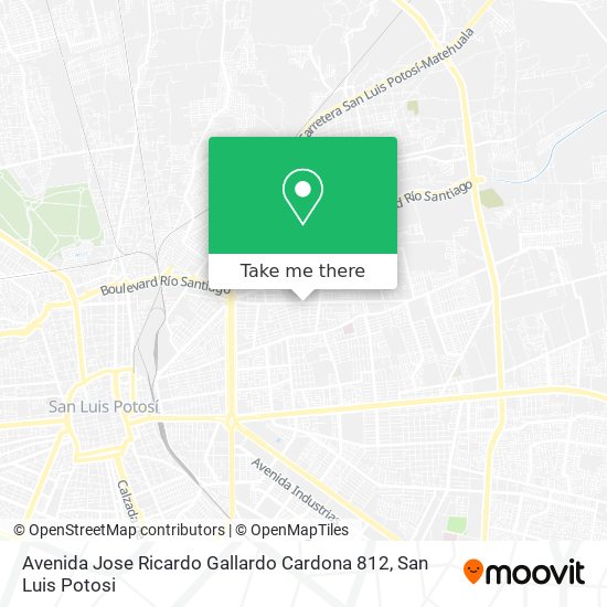 Mapa de Avenida Jose Ricardo Gallardo Cardona 812