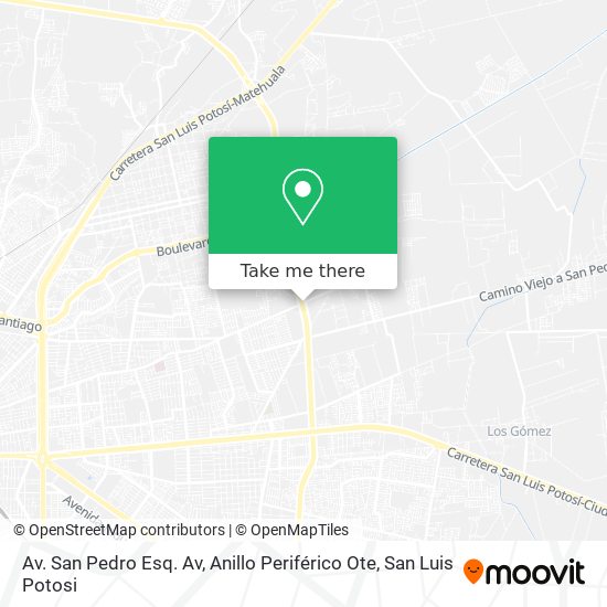 Av. San Pedro Esq. Av, Anillo Periférico Ote map