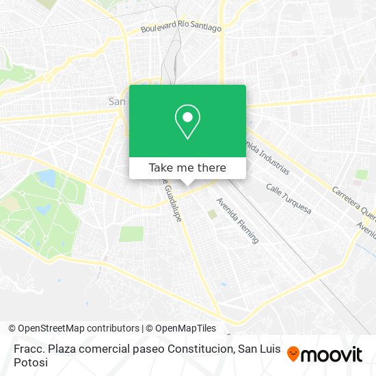 Fracc. Plaza comercial paseo Constitucion map