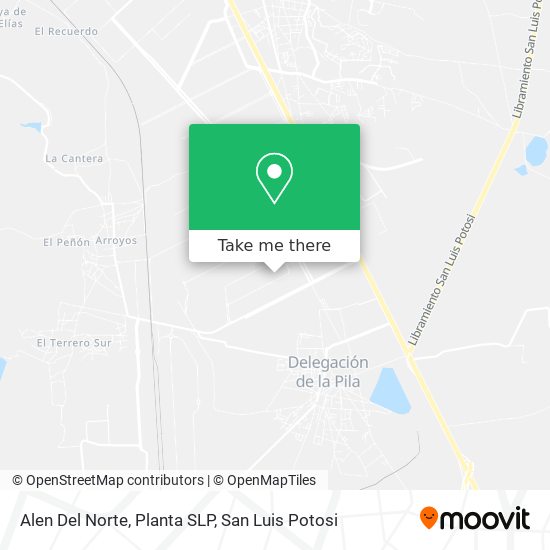 Alen Del Norte, Planta SLP map