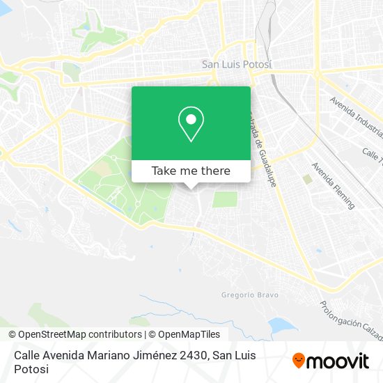Calle Avenida Mariano Jiménez 2430 map