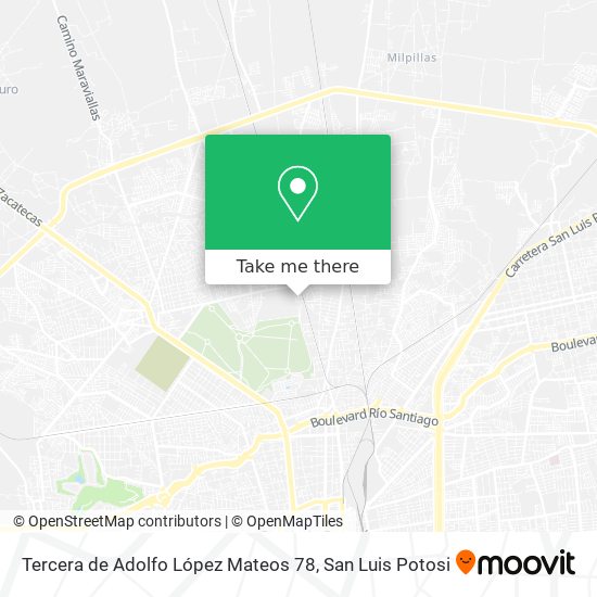 Mapa de Tercera de Adolfo López Mateos 78