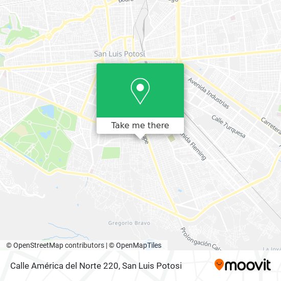Calle América del Norte 220 map