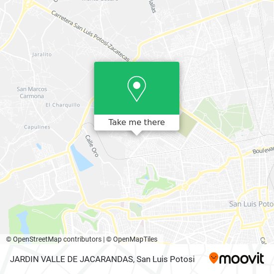 How to get to JARDIN VALLE DE JACARANDAS in San Luis Potosí by Bus?