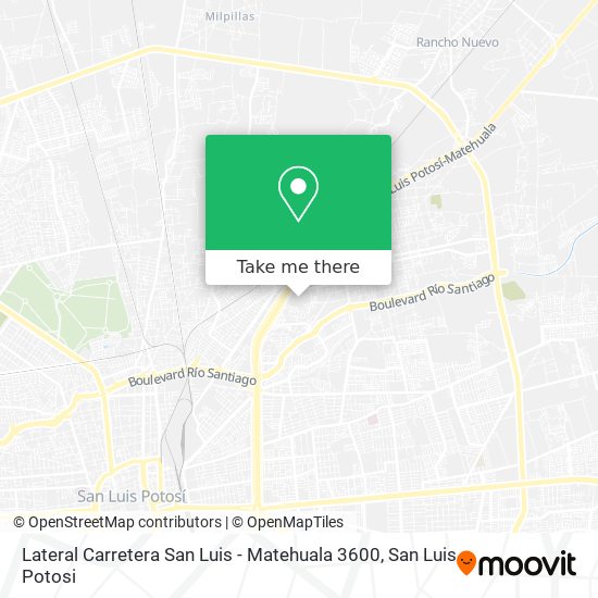 Lateral Carretera San Luis - Matehuala 3600 map