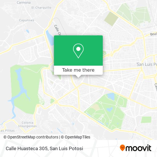 Calle Huasteca 305 map