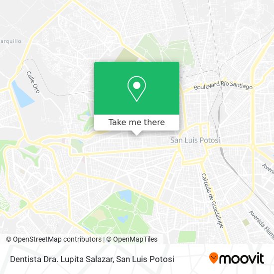 Mapa de Dentista Dra. Lupita Salazar