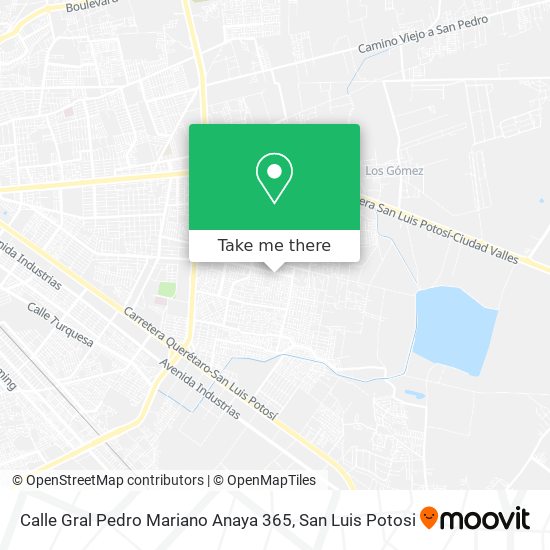 Mapa de Calle Gral Pedro Mariano Anaya 365