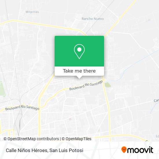 Mapa de Calle Niños Héroes