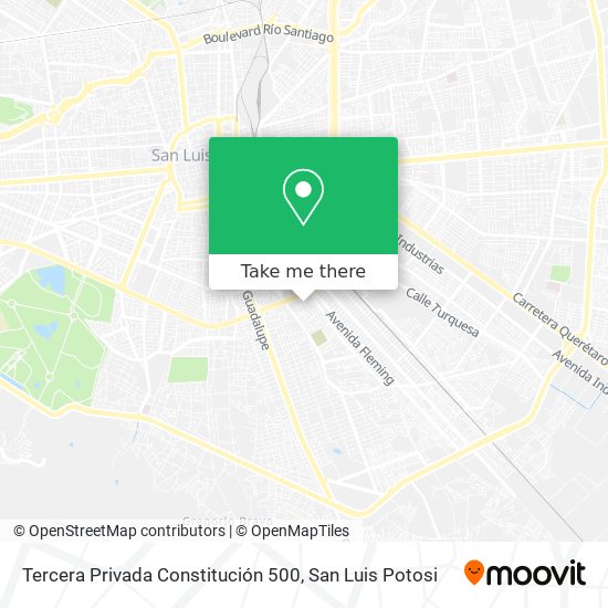 Tercera Privada Constitución 500 map