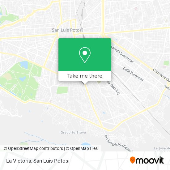 La Victoria map