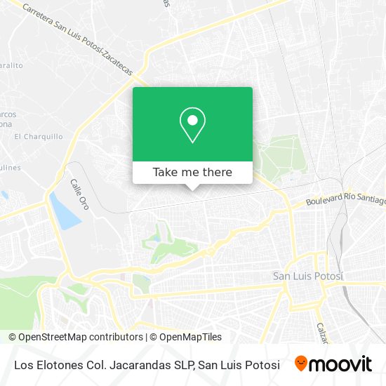 Los Elotones Col. Jacarandas SLP map