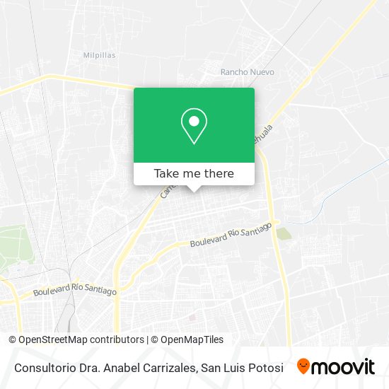 Consultorio Dra. Anabel Carrizales map