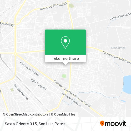 Sexta Oriente 315 map