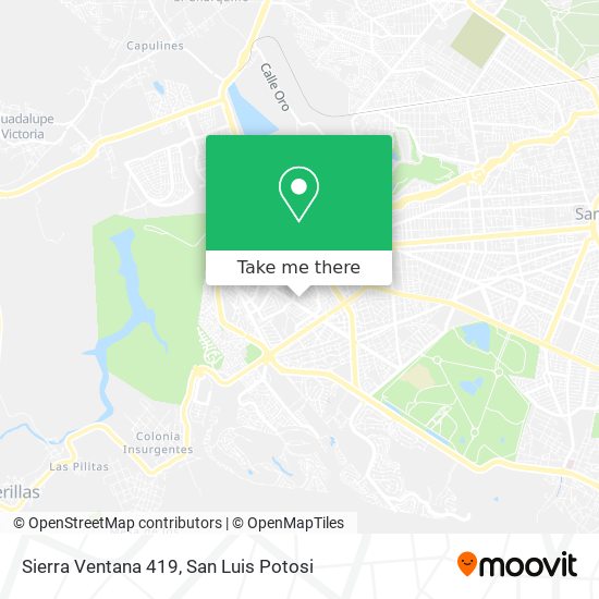 Sierra Ventana 419 map
