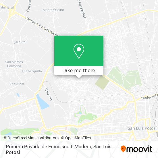 Primera Privada de Francisco I. Madero map