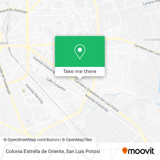 Colonia Estrella de Oriente map