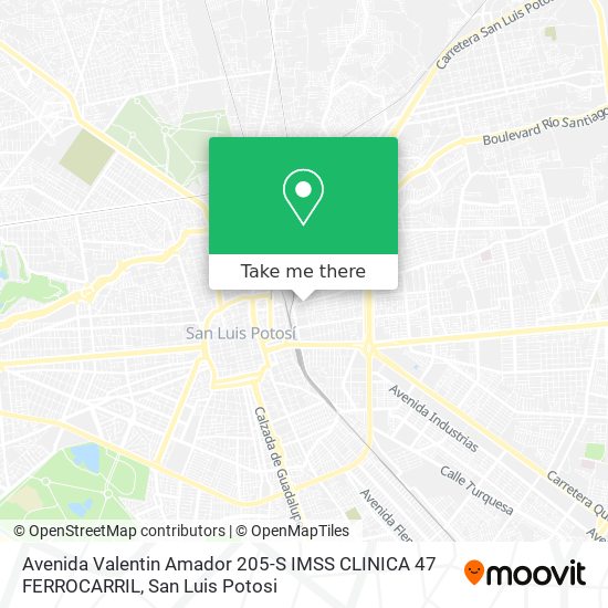 Avenida Valentin Amador 205-S IMSS CLINICA 47 FERROCARRIL map