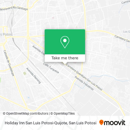 Holiday Inn San Luis Potosi-Quijote map