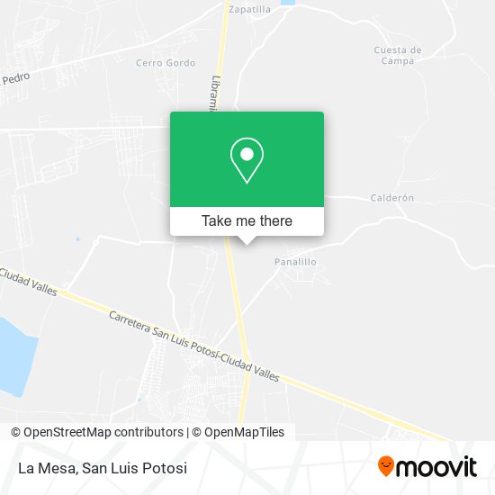Mapa de La Mesa
