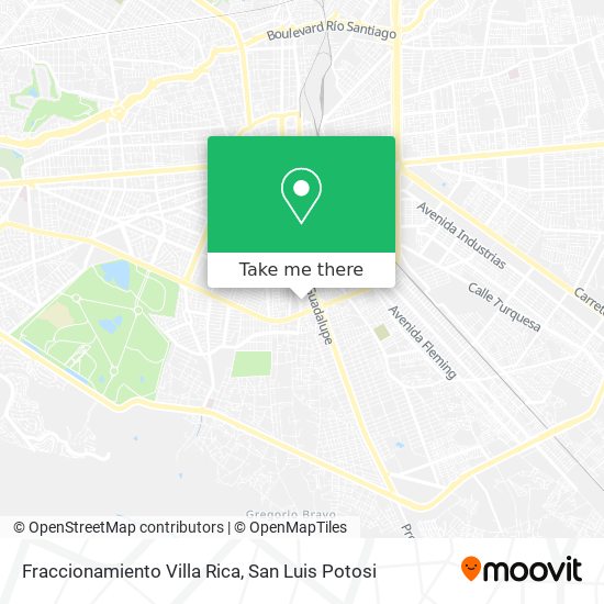 Fraccionamiento Villa Rica map