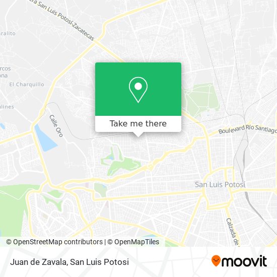 Juan de Zavala map