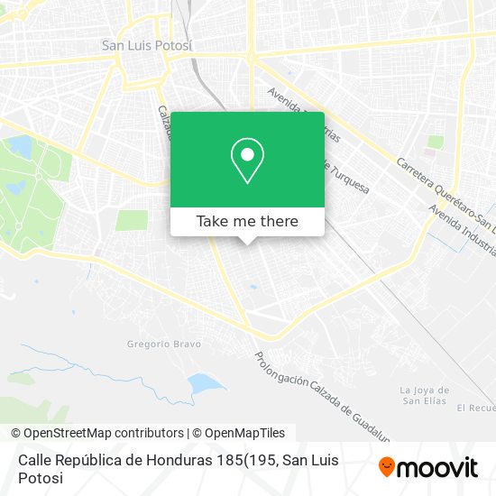 Mapa de Calle República de Honduras 185