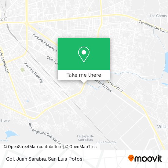 Col. Juan Sarabia map