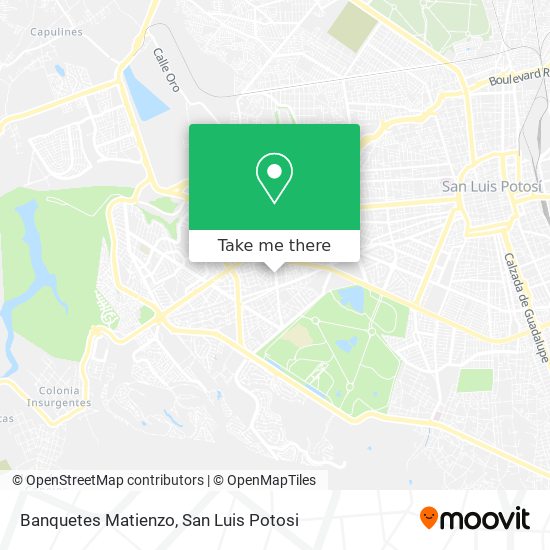 Banquetes Matienzo map