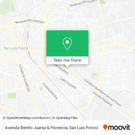 Avenida Benito Juarez & Florencia map
