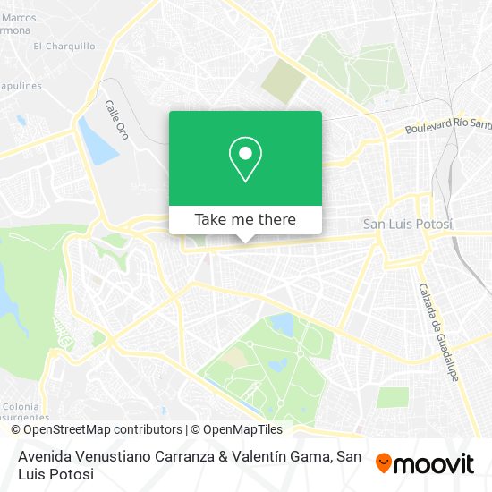 Avenida Venustiano Carranza & Valentín Gama map