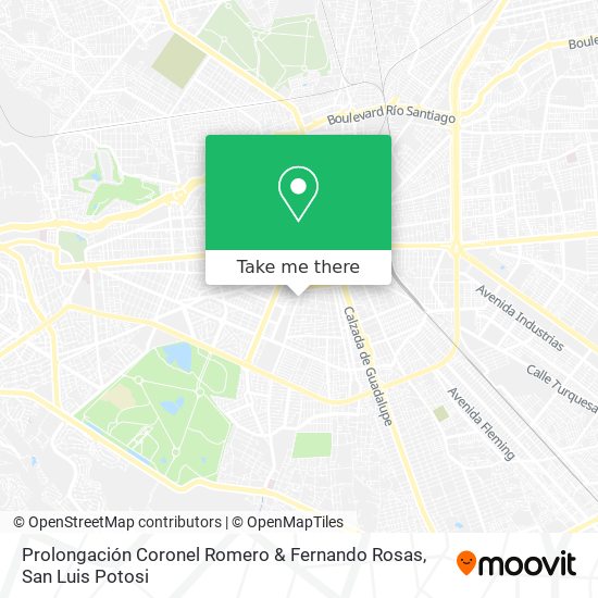 Prolongación Coronel Romero & Fernando Rosas map