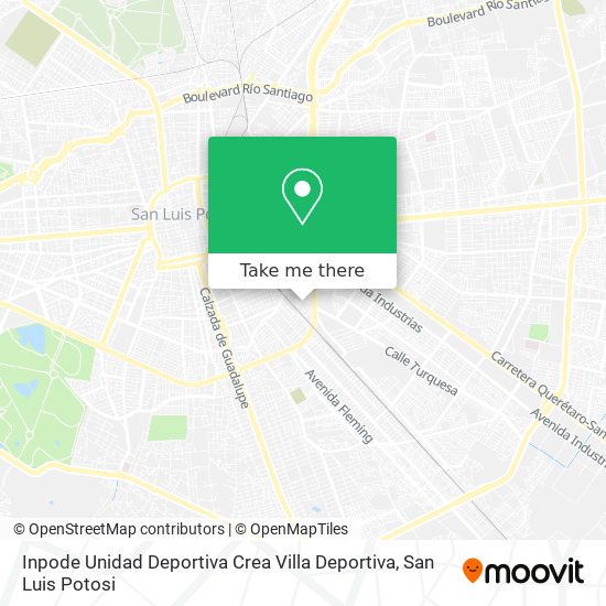 Inpode Unidad Deportiva Crea Villa Deportiva map