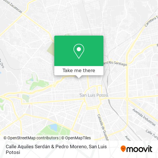 Calle Aquiles Serdán & Pedro Moreno map