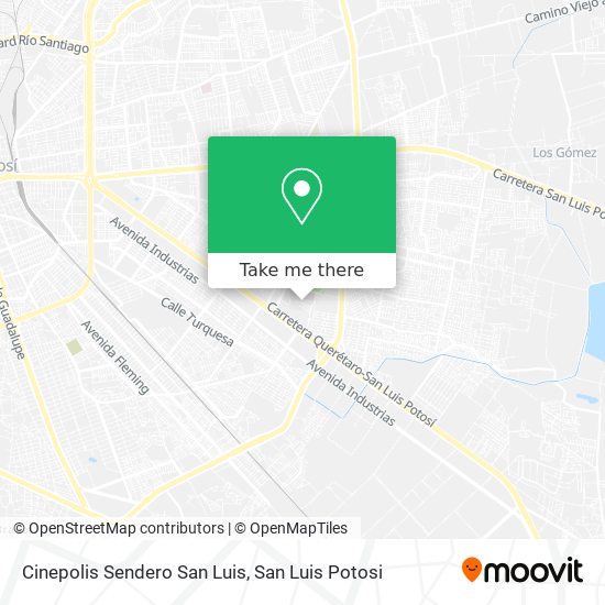 Cinepolis Sendero San Luis map