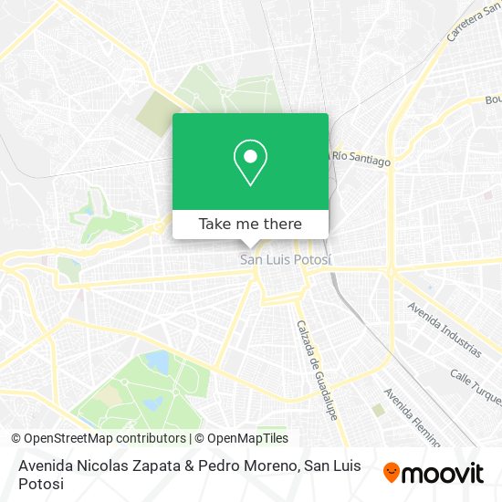 Avenida Nicolas Zapata & Pedro Moreno map