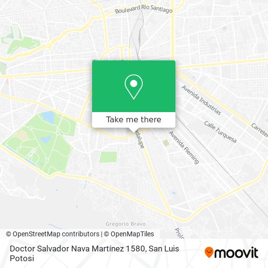 Doctor Salvador Nava Martínez 1580 map