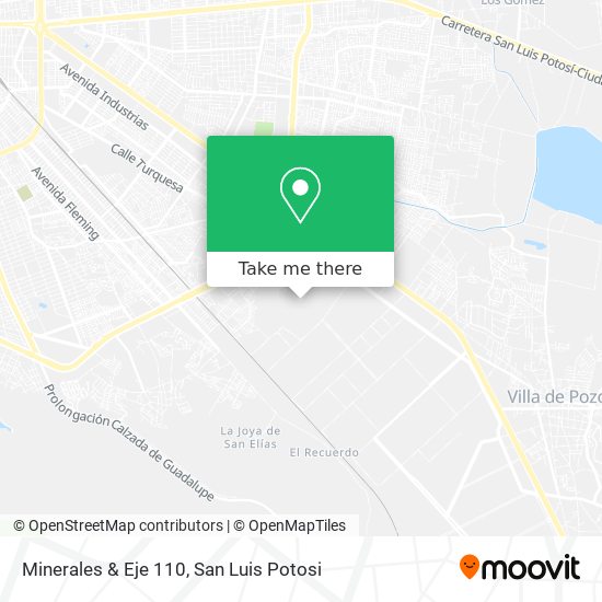 Minerales & Eje 110 map