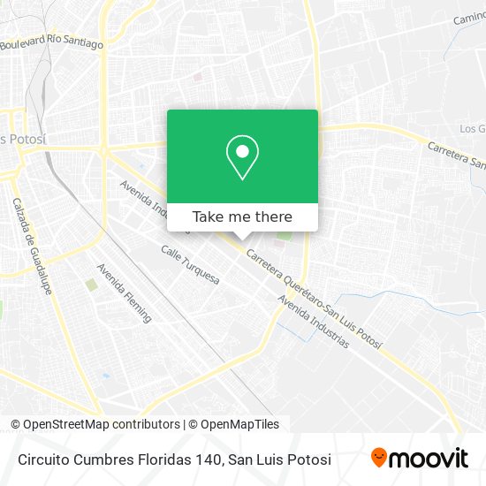 Mapa de Circuito Cumbres Floridas 140