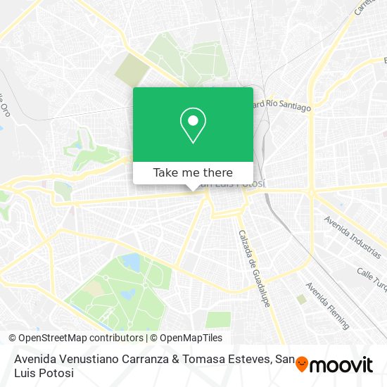 Mapa de Avenida Venustiano Carranza & Tomasa Esteves
