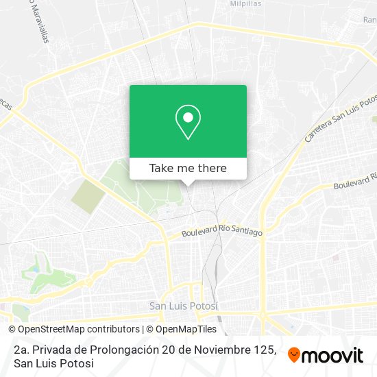 2a. Privada de Prolongación 20 de Noviembre 125 map